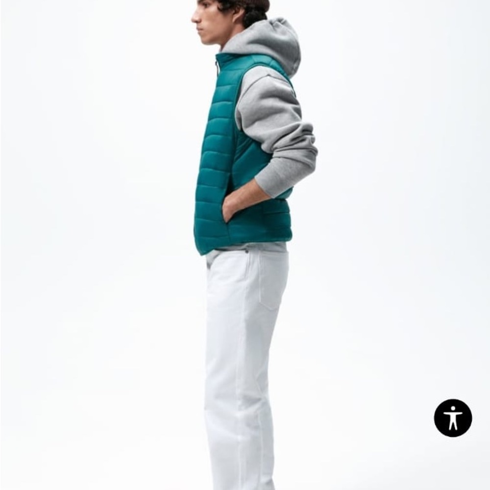 ZARA LIGHTWEIGHT PUFFER GILET - Picture 6 of 7